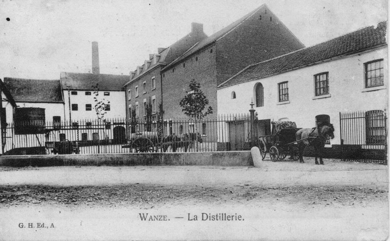 Distillerie Jean Delvaux à Wanze en 1907