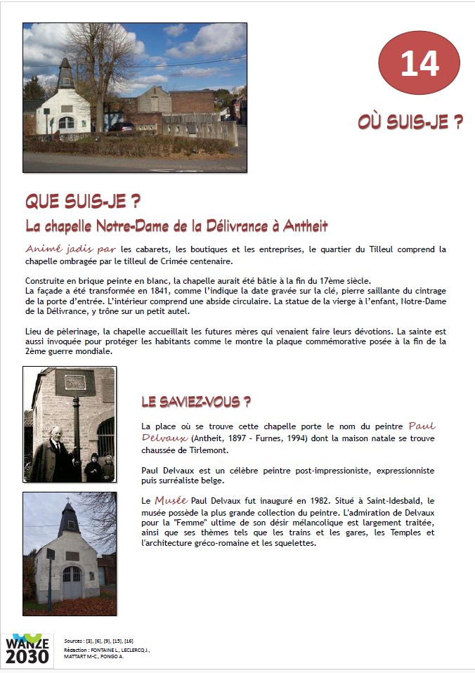 Chapelle Notre-Dame de la Délivrance - Antheit