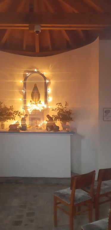Crèche installée dans la chapelle de la Délivrance Noël 2024