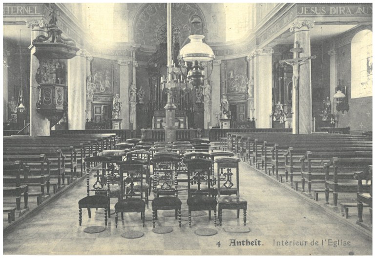 Intérieur de l'Eglise d'Antheit
