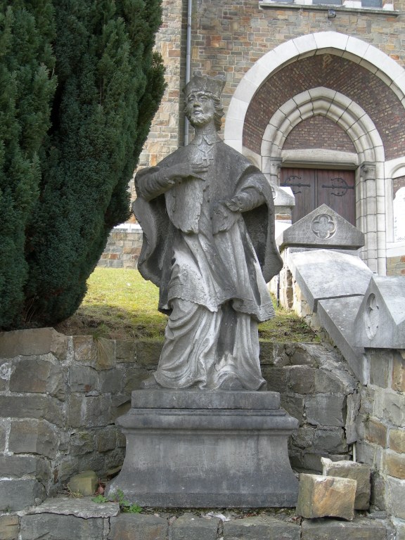 Eglise de Bas-Oha, Saint Lambert - Statue de Saint Jean Népomucène