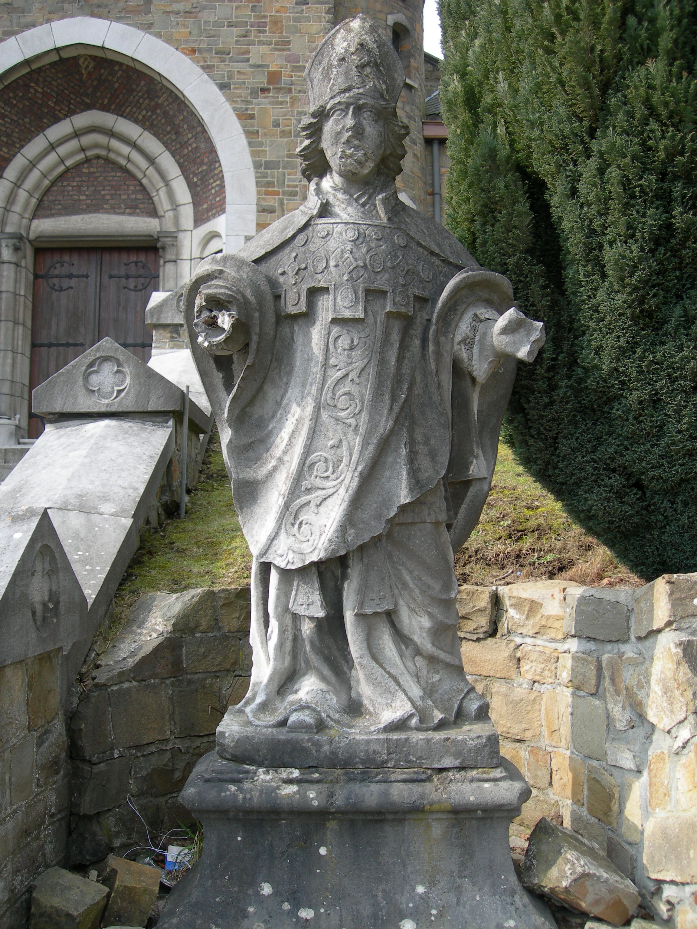 Eglise de Bas-Oha, Saint Lambert - Statue de Saint Lambert