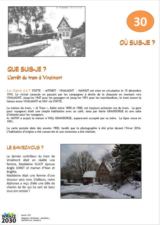 Gare du Tram à Vinalmont