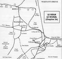 Carte de la ligne de tram entre Antheit et Fumal via Vinalmont