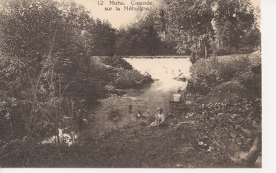 Cascade sur la Mehaigne à Moha près du pont Jehoulet