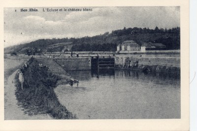 Ecluse et barrage entre Lovegnée et Bas-Oha
