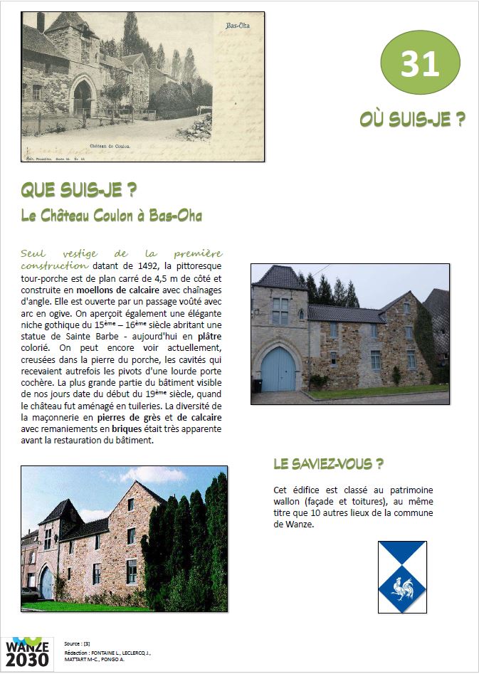 Château Coulon à Bas-Oha