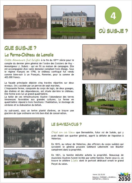 Ferme -Château de Lamalle (Laminne) - Bas-Oha