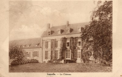 Château de Laminne ( indiqué Lamalle sur la carte postale) - Bas-Oha