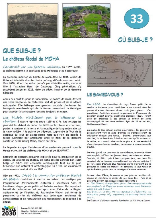 Château féodal de Moha