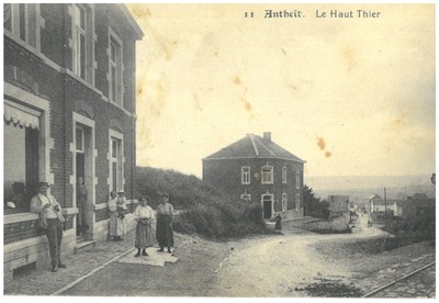 Rue du Haut Thier (actuellement rue Reine Astrid) à Antheit