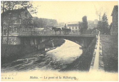 Pont rue du Centre à Moha