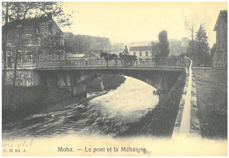 Pont rue du Centre à Moha