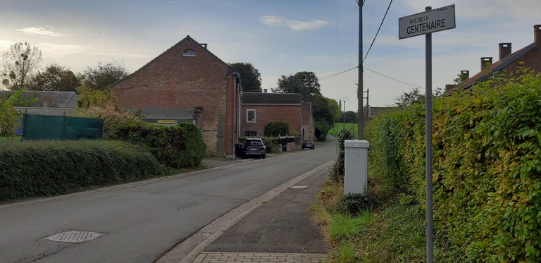 Rue de la Centenaire à Antheit