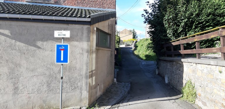 Rue des Moutons à Bas-Oha