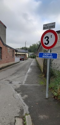 Rue Mâles Vignes à Antheit