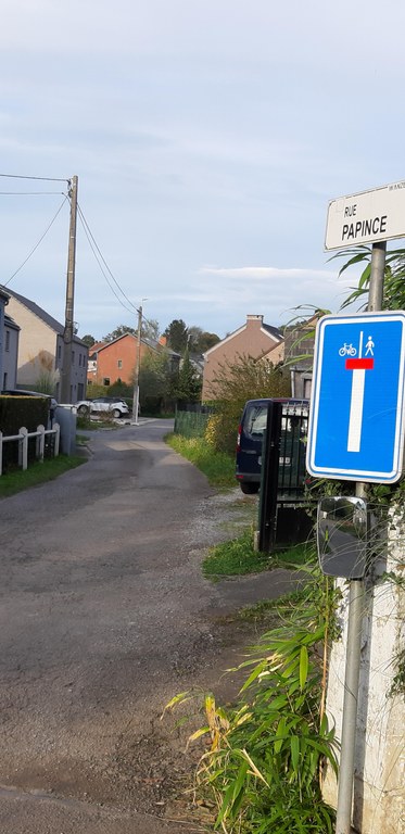 Rue Papince à Antheit