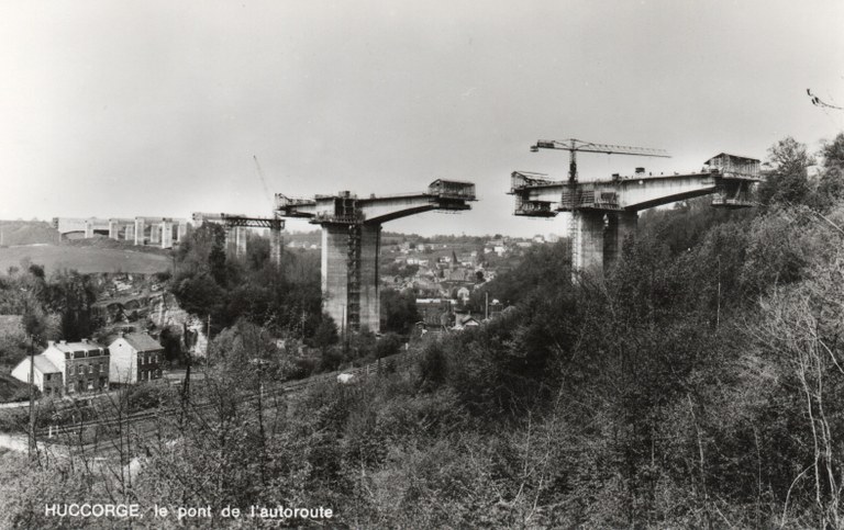 Viaduc de Huccorgne - contruction - 1968