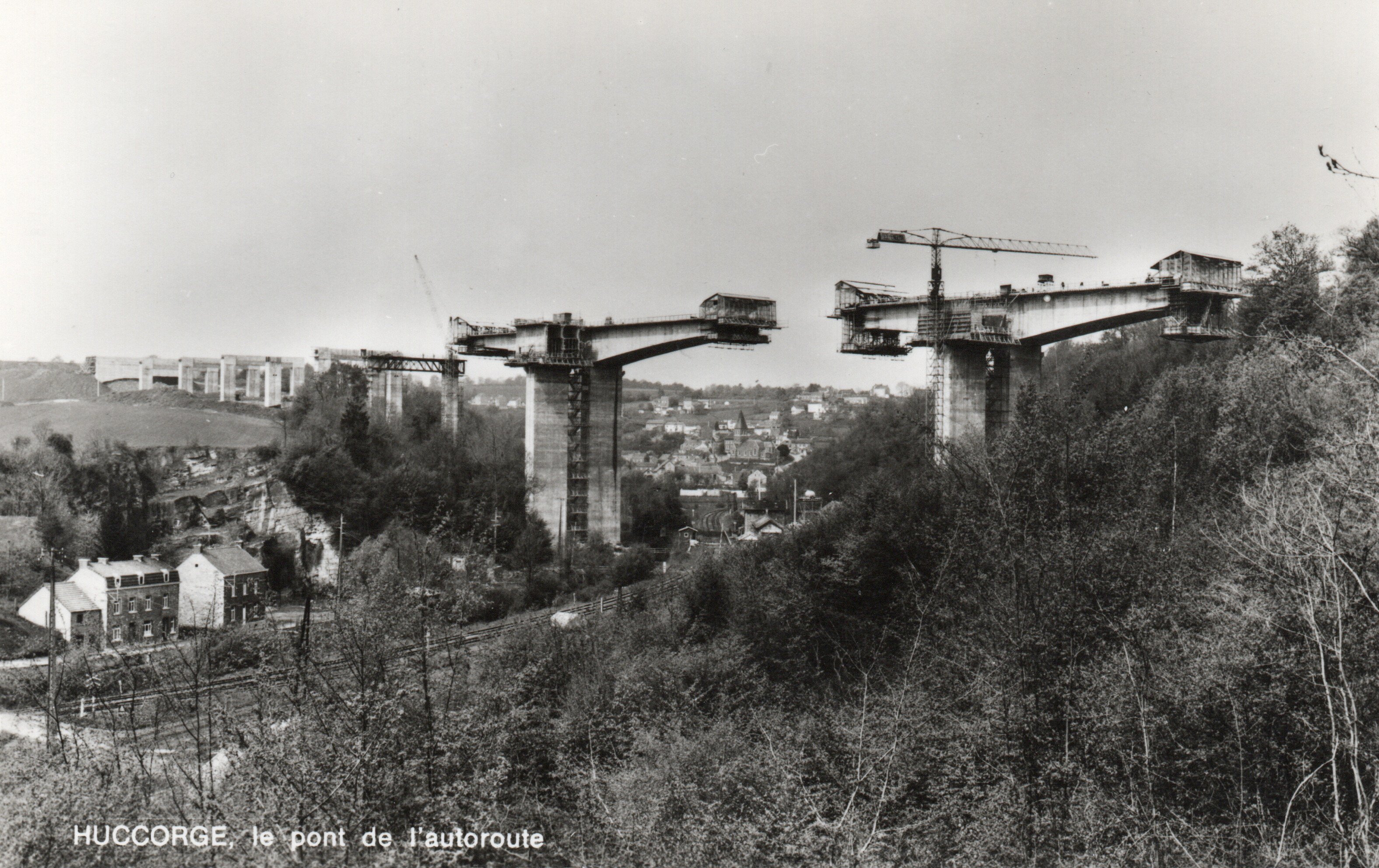 Viaduc de Huccorgne - contruction - 1968