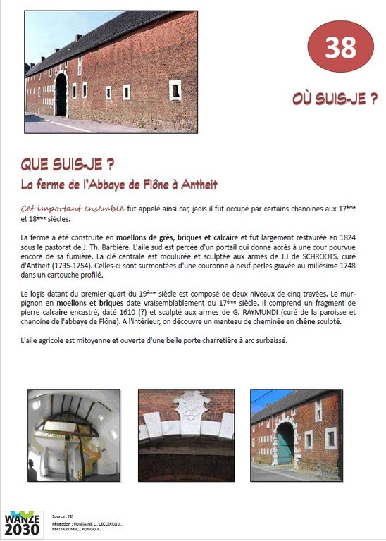 Ferme de l'Abbaye de Flône - Antheit