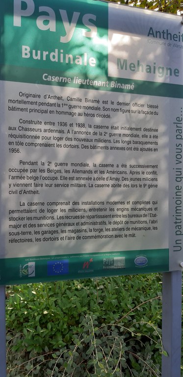 Panneau du parc