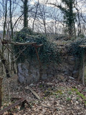 Tour de guet avec vue  sur la Meuse, utilisée par les résistants en 40-45