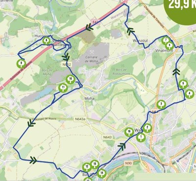 Balades cyclo ou VTT des arbres remarquables du grand Wanze
