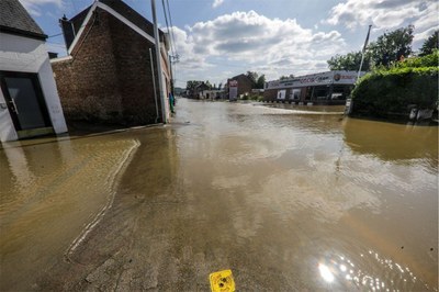 Inondations à Wanze en juillet 2021