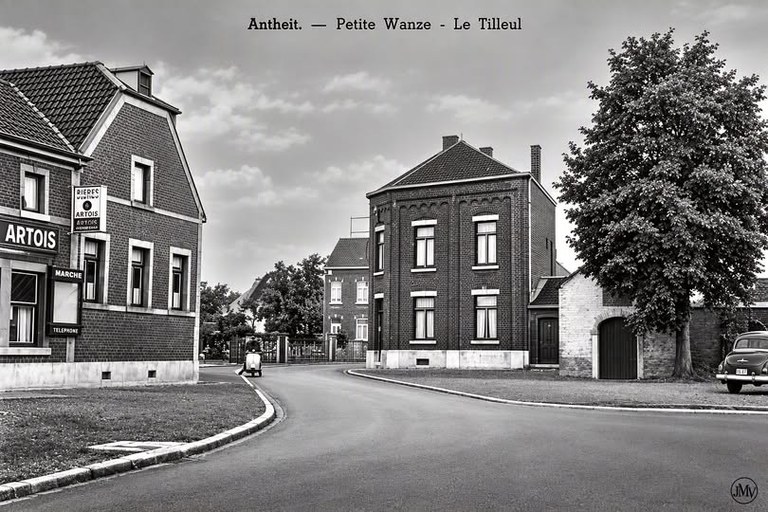 Café chez Masson place du Tilleul (devenue Place Paul Delvaux)